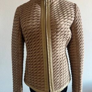 Minimale Animale Quilted Tan Jacket